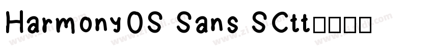 HarmonyOS Sans SCtt字体转换